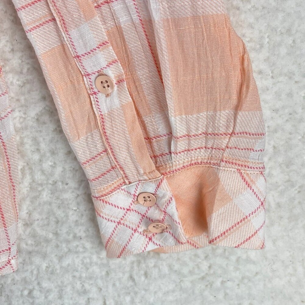 Torrid Plaid Pink Lindsay Drop Shoulder Button-Down Shirt Womens Plus Size 2X - Picture 7 of 16
